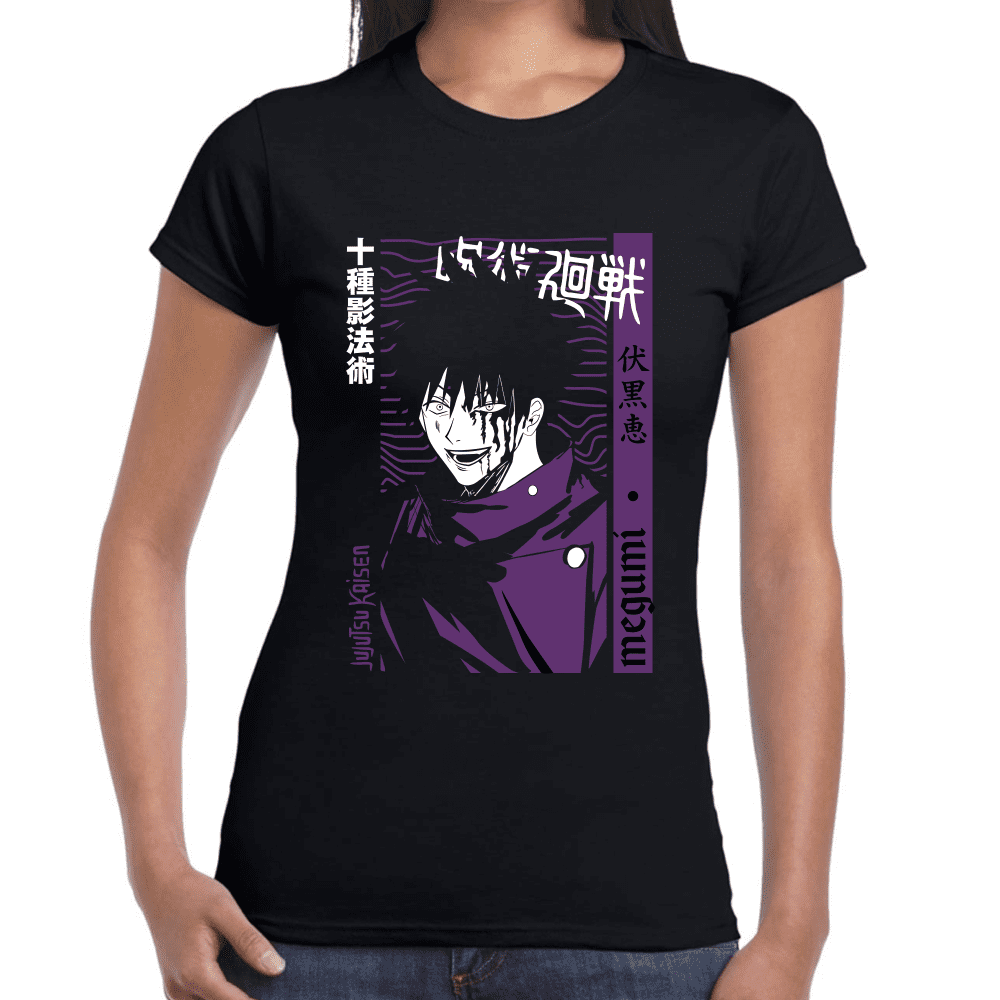 Playera Jujutsu Kaisen Megumi Fushiguro Algodón Premium #1044