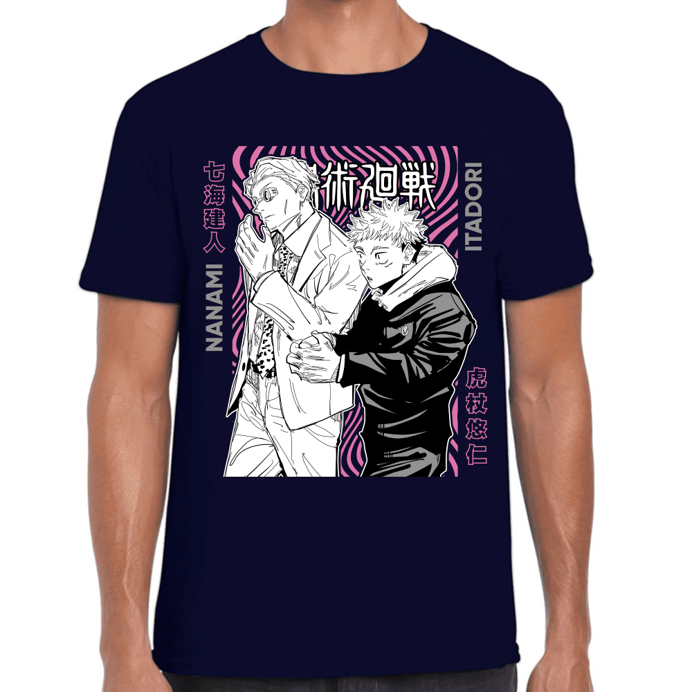 Playera Jujutsu Kaisen Itadori Y Kento Nanami Algodón Premium #1045