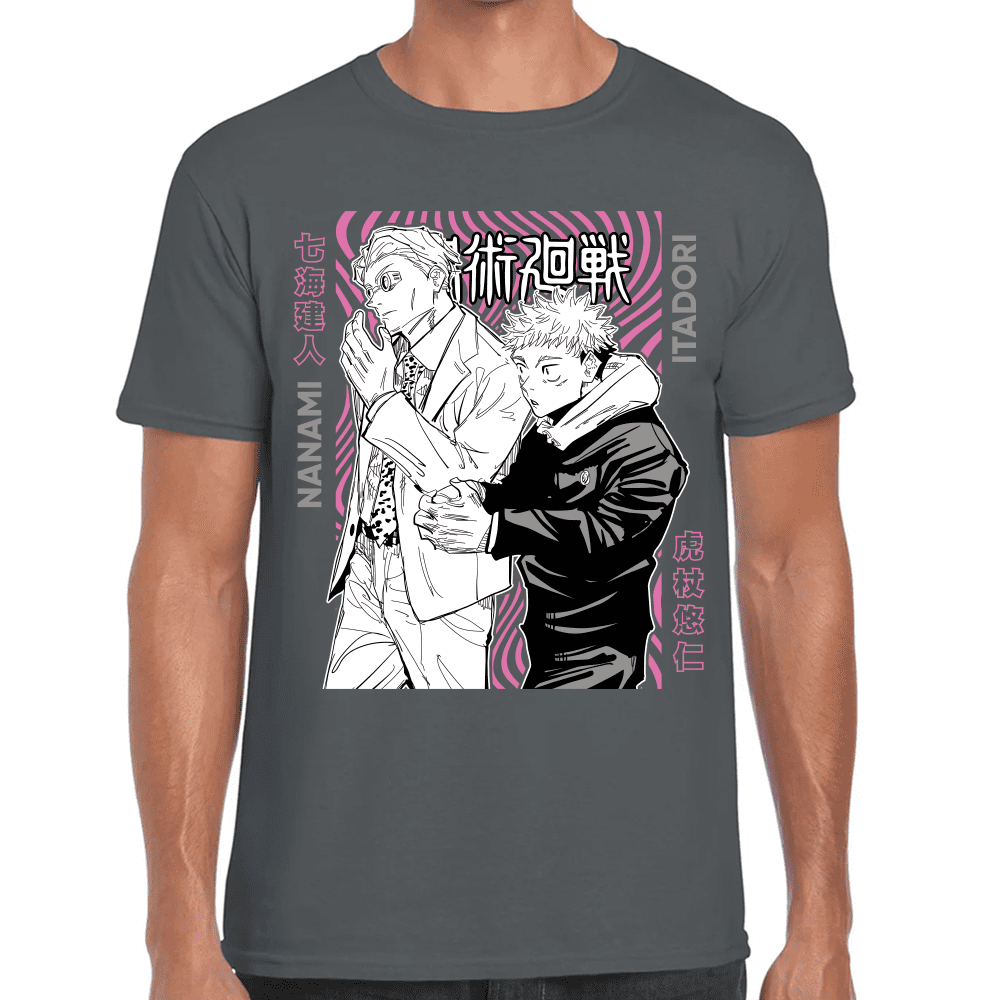 Playera Jujutsu Kaisen Itadori Y Kento Nanami Algodón Premium #1045