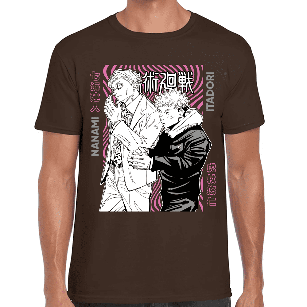 Playera Jujutsu Kaisen Itadori Y Kento Nanami Algodón Premium #1045