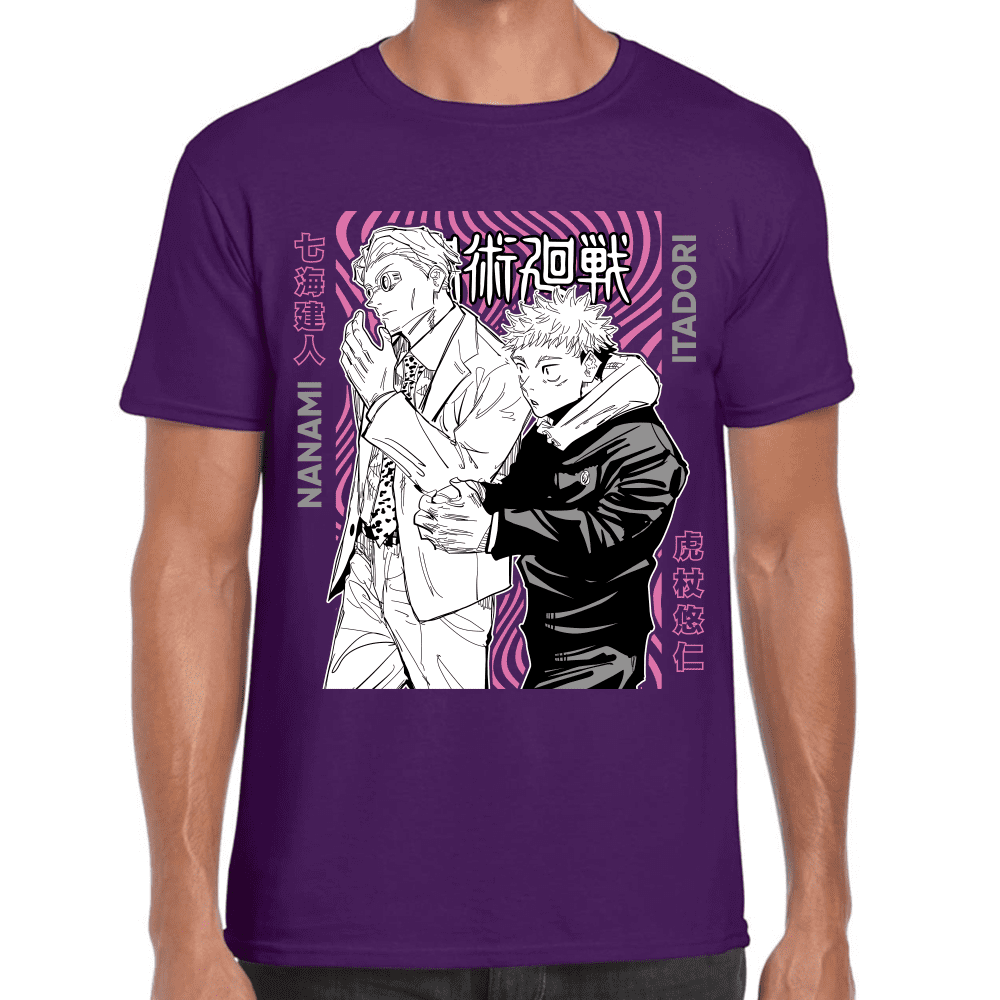 Playera Jujutsu Kaisen Itadori Y Kento Nanami Algodón Premium #1045