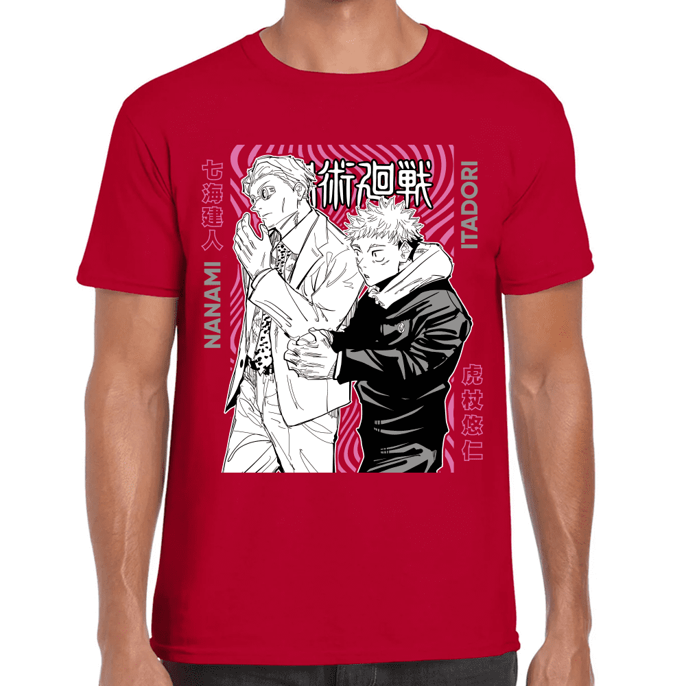 Playera Jujutsu Kaisen Itadori Y Kento Nanami Algodón Premium #1045