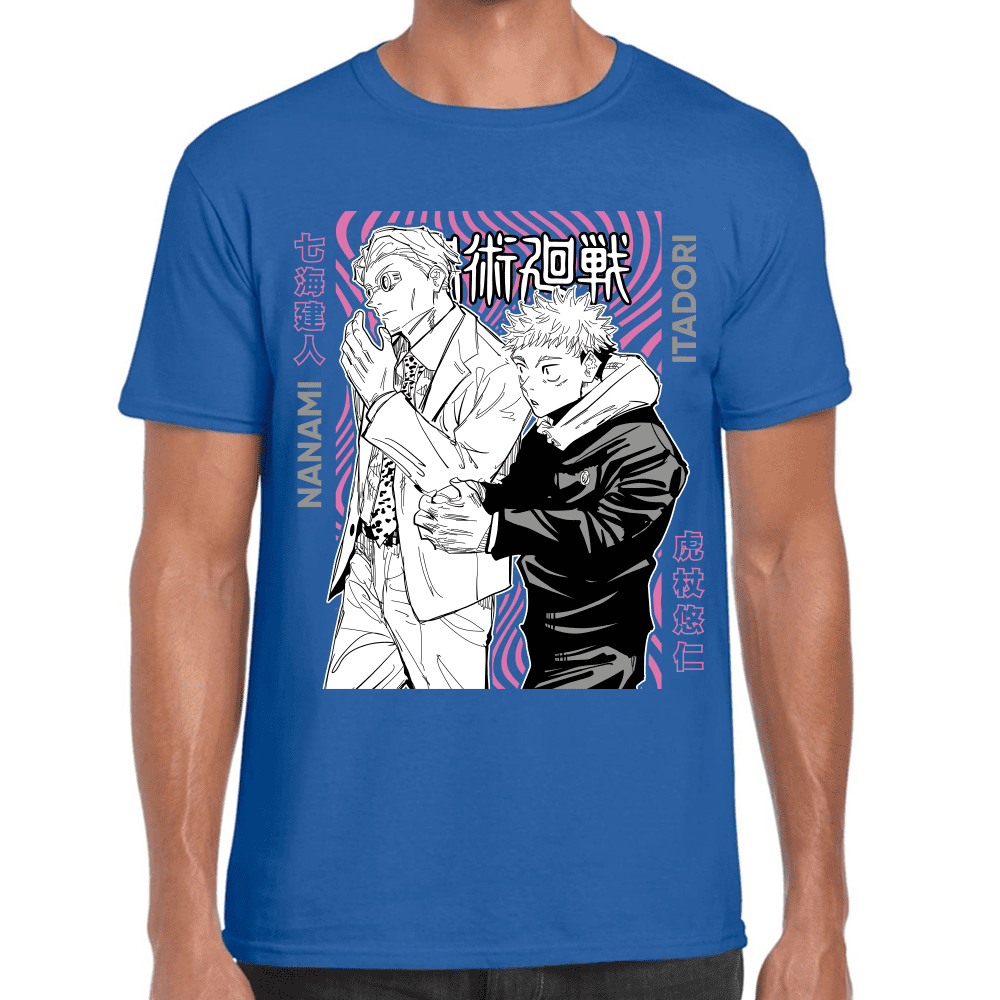 Playera Jujutsu Kaisen Itadori Y Kento Nanami Algodón Premium #1045