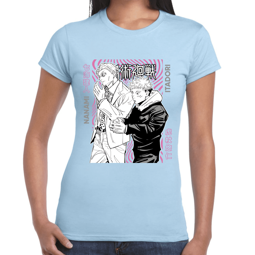 Playera Jujutsu Kaisen Itadori Y Kento Nanami Algodón Premium #1045