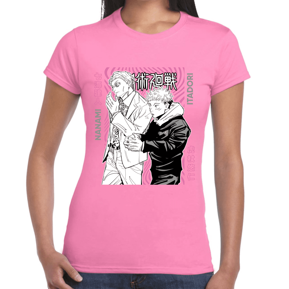 Playera Jujutsu Kaisen Itadori Y Kento Nanami Algodón Premium #1045