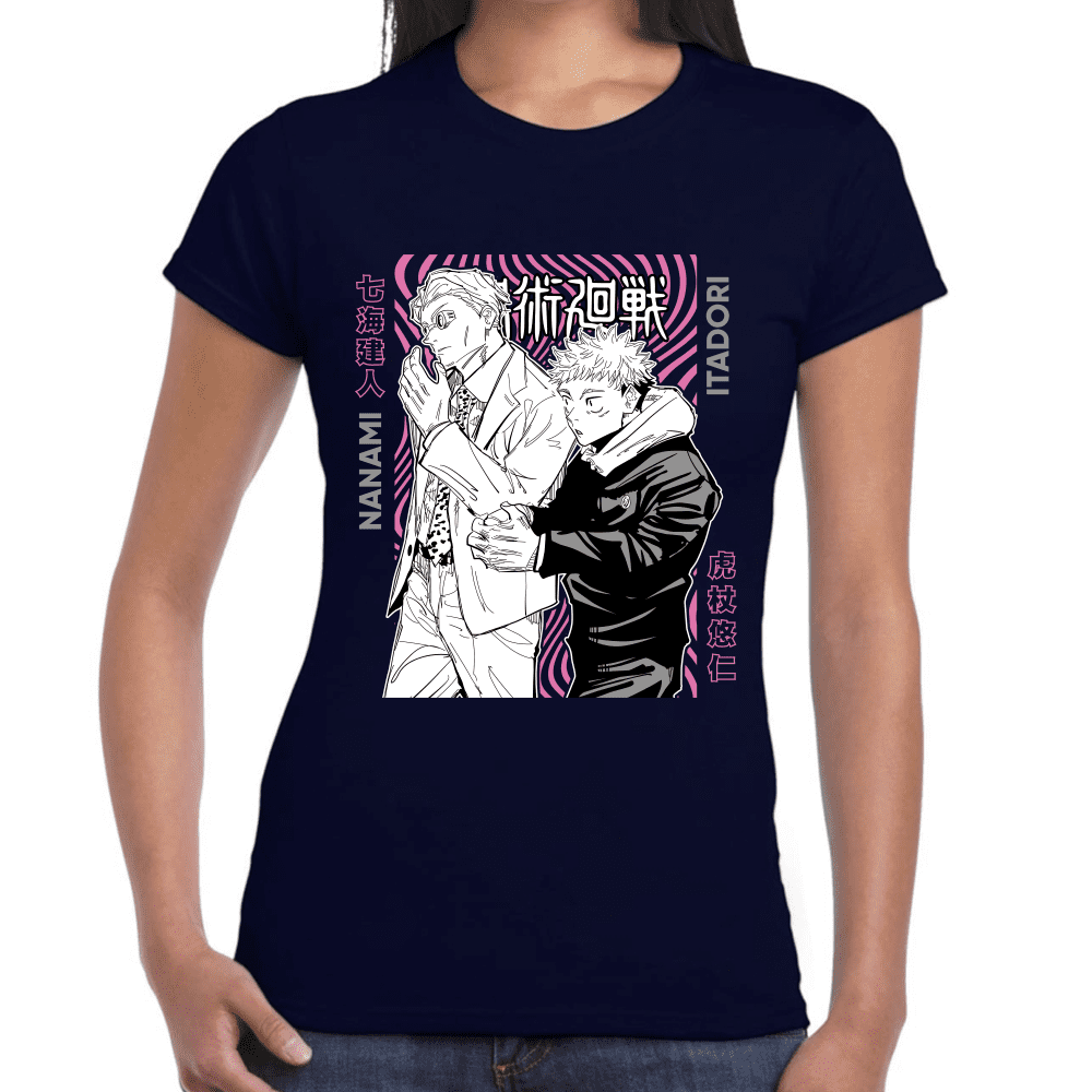 Playera Jujutsu Kaisen Itadori Y Kento Nanami Algodón Premium #1045