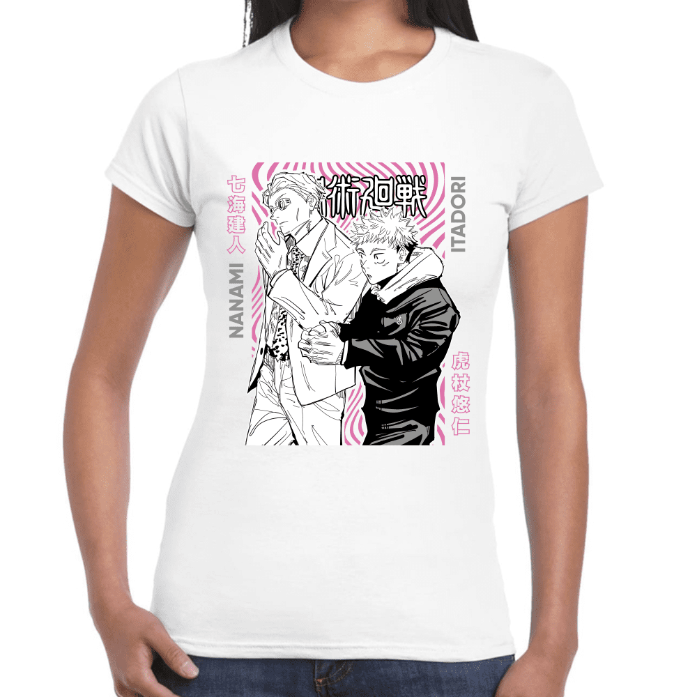 Playera Jujutsu Kaisen Itadori Y Kento Nanami Algodón Premium #1045