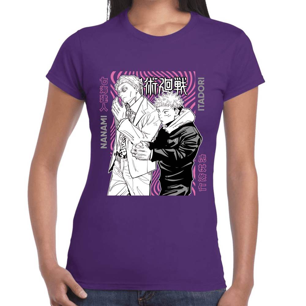 Playera Jujutsu Kaisen Itadori Y Kento Nanami Algodón Premium #1045