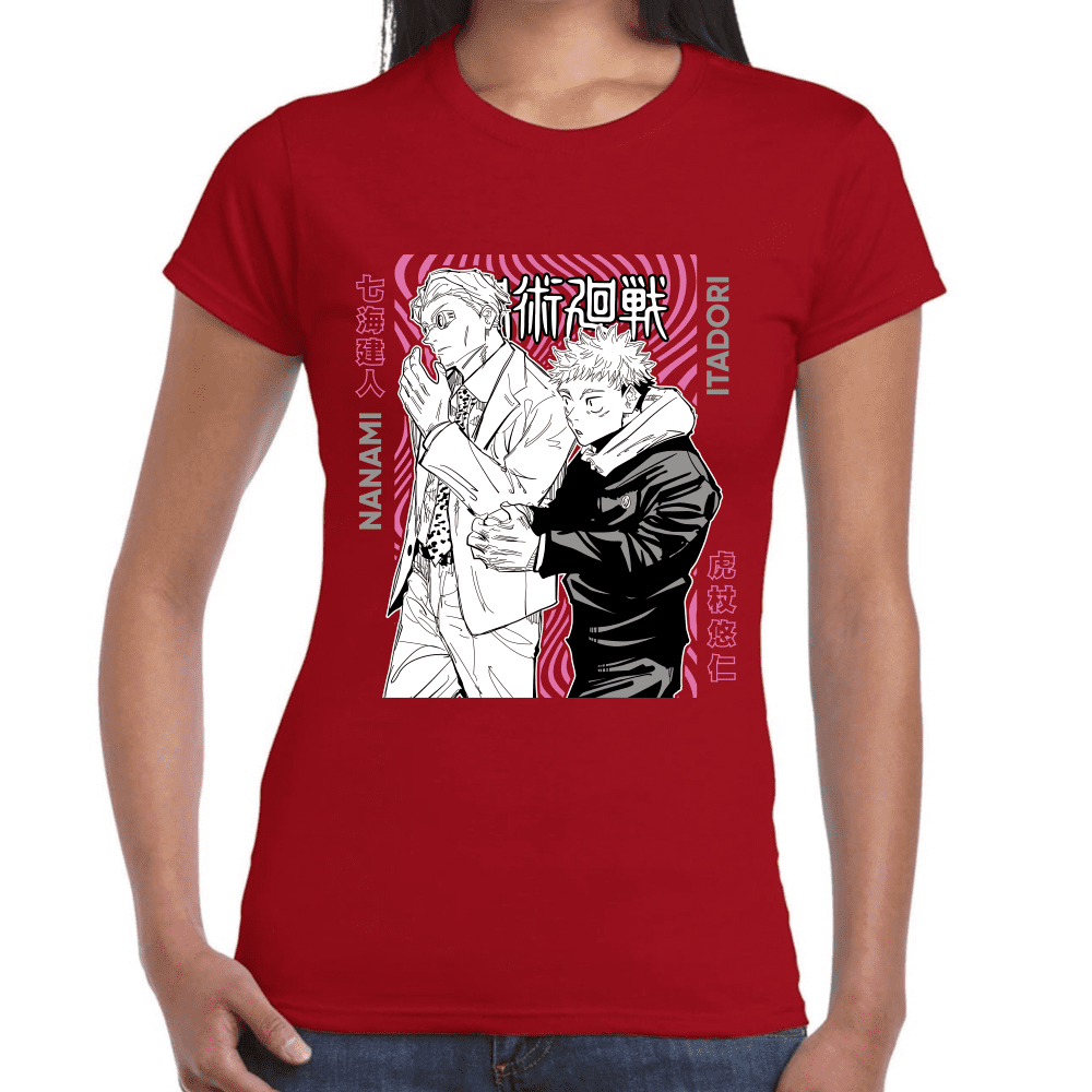 Playera Jujutsu Kaisen Itadori Y Kento Nanami Algodón Premium #1045