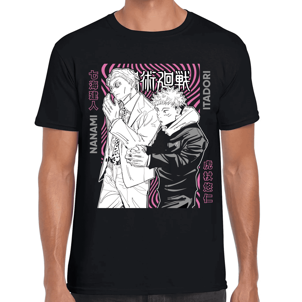 Playera Jujutsu Kaisen Itadori Y Kento Nanami Algodón Premium #1045