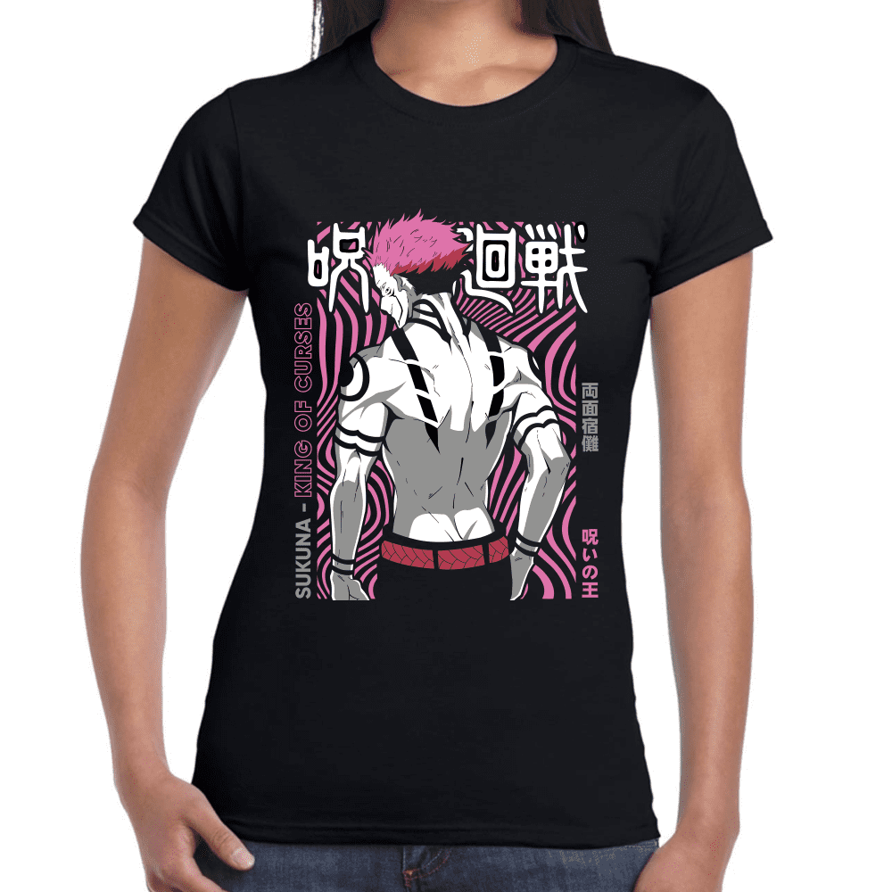 Playera Jujutsu Kaisen Sukuna Algodón Premium #1052