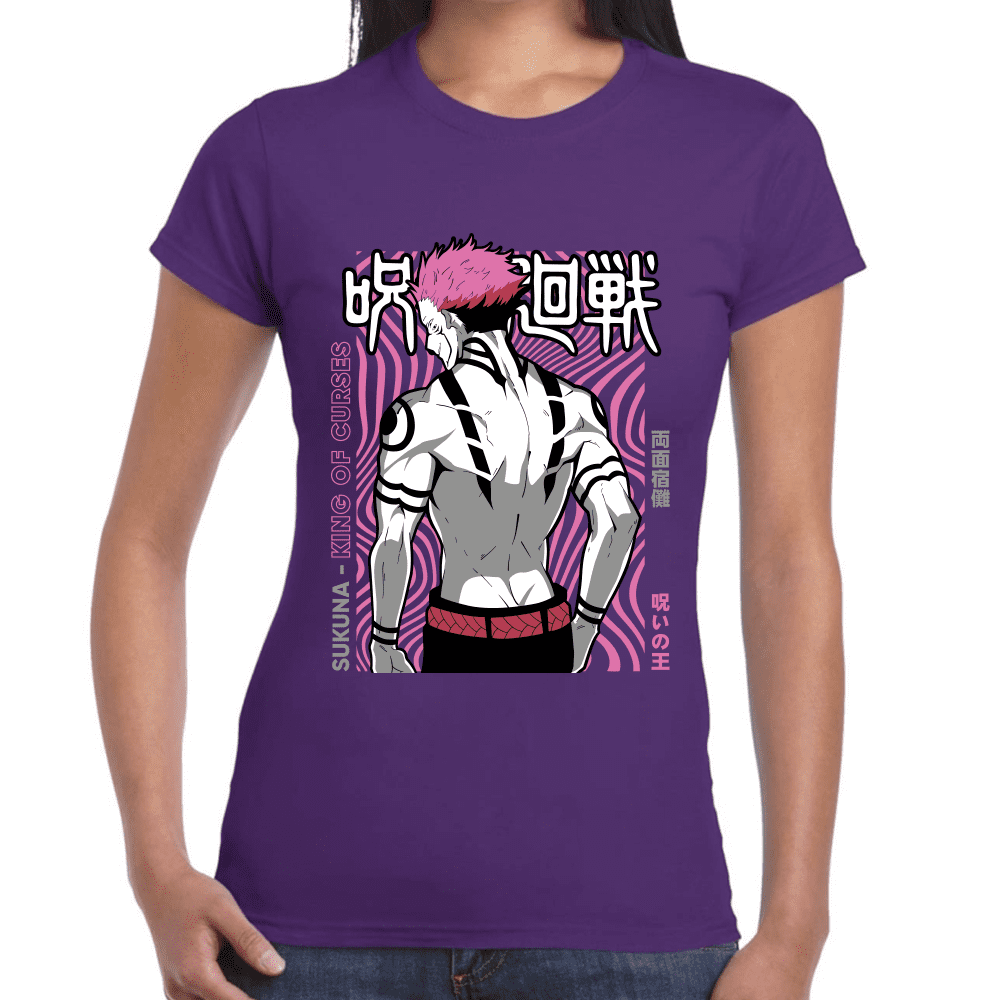 Playera Jujutsu Kaisen Sukuna Algodón Premium #1052