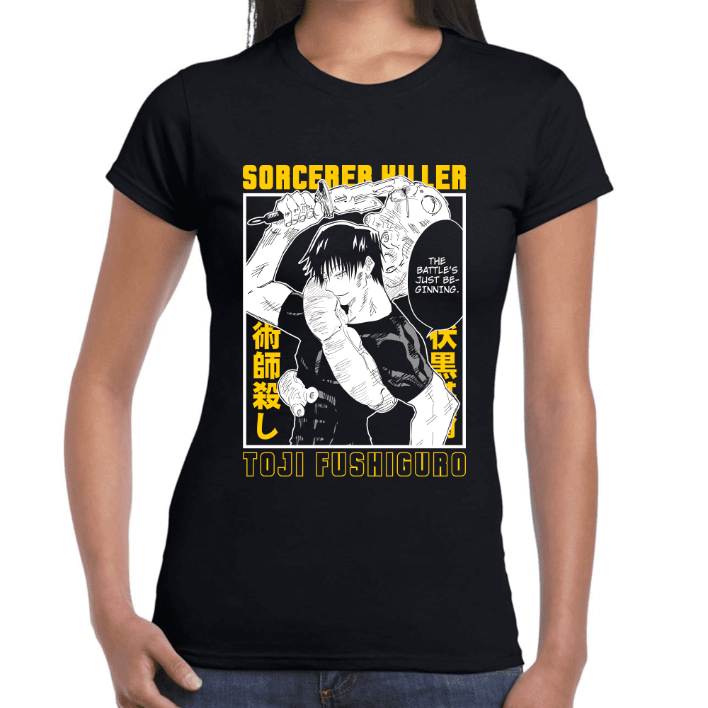 Playera Jujutsu Kaisen Toji Fushiguro Algodón Premium #1055 Imagen secundaria del producto