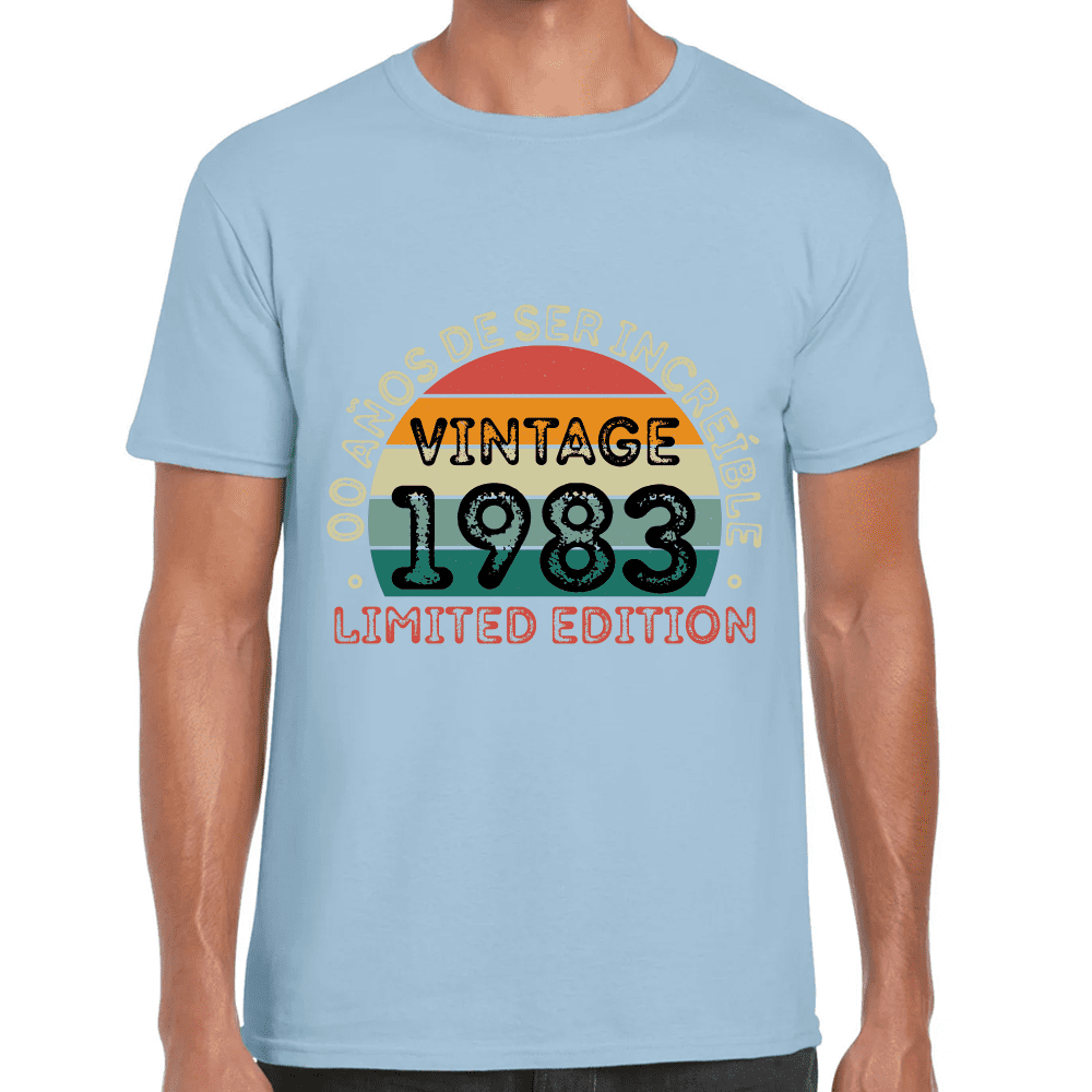 Playera Feliz Cumpleaños Años De Ser Increible Limited Edition  Algodón Premium #1063