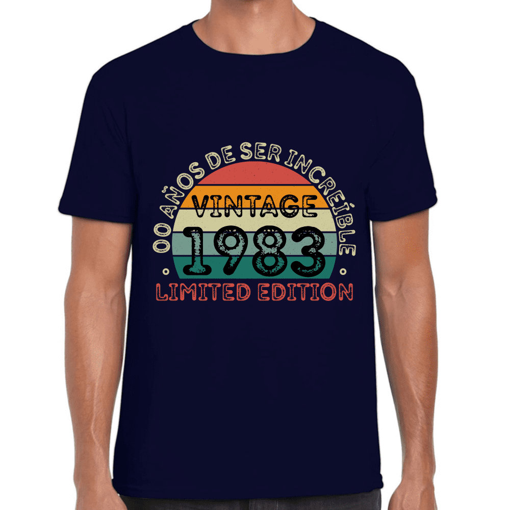 Playera Feliz Cumpleaños Años De Ser Increible Limited Edition  Algodón Premium #1063