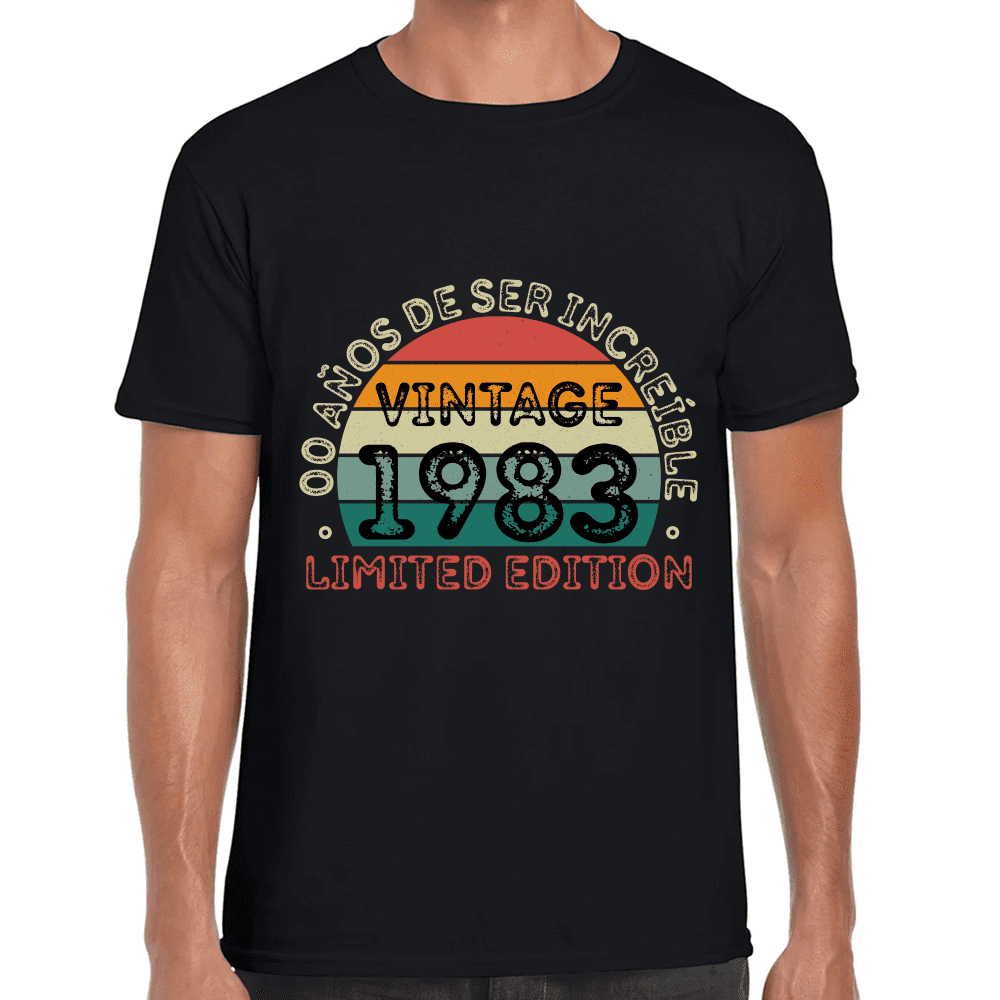 Playera Feliz Cumpleaños Años De Ser Increible Limited Edition  Algodón Premium #1063