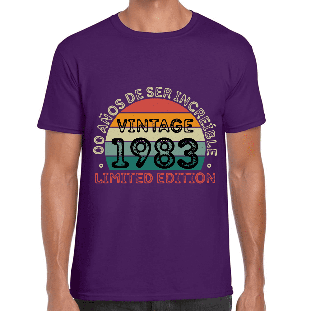 Playera Feliz Cumpleaños Años De Ser Increible Limited Edition  Algodón Premium #1063
