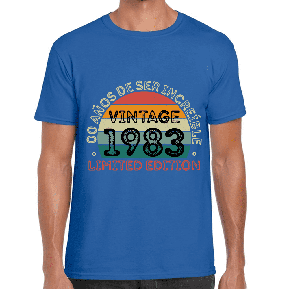 Playera Feliz Cumpleaños Años De Ser Increible Limited Edition  Algodón Premium #1063