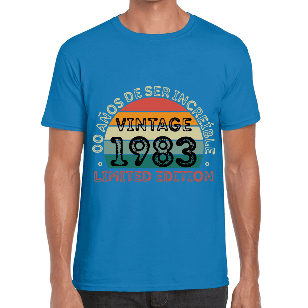 Playera Feliz Cumpleaños Años De Ser Increible Limited Edition  Algodón Premium #1063