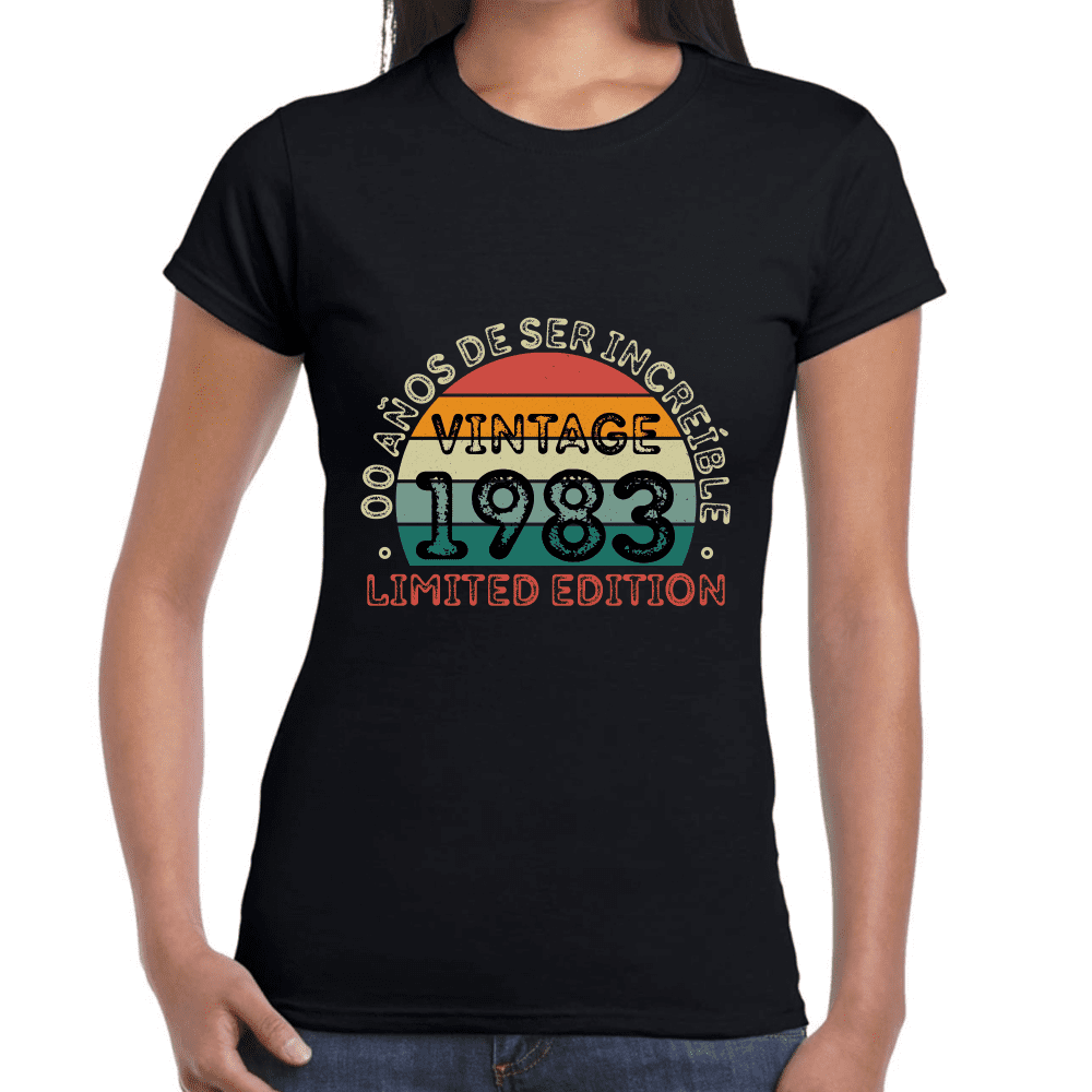 Playera Feliz Cumpleaños Años De Ser Increible Limited Edition  Algodón Premium #1063
