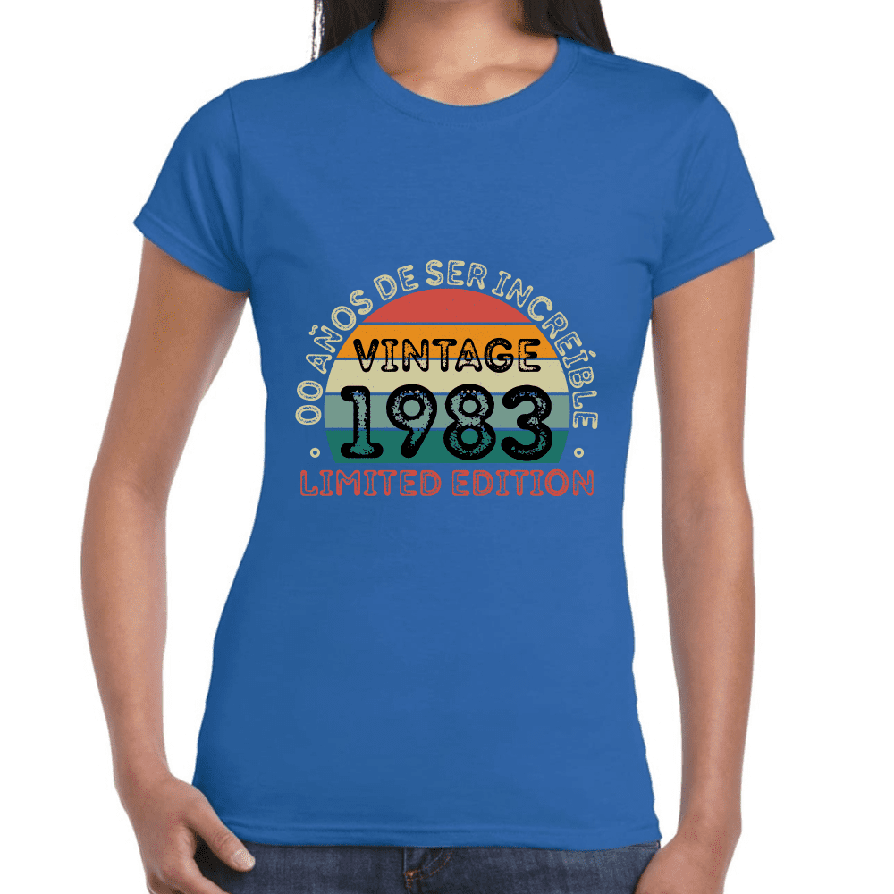 Playera Feliz Cumpleaños Años De Ser Increible Limited Edition  Algodón Premium #1063