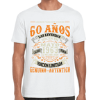 Playera Feliz Cumpleaños Años Genuino Y Autentico Algodón Premium #1064