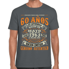 Playera Feliz Cumpleaños Años Genuino Y Autentico Algodón Premium #1064