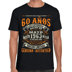 Playera Feliz Cumpleaños Años Genuino Y Autentico Algodón Premium #1064