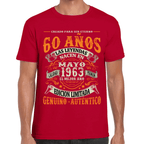 Playera Feliz Cumpleaños Años Genuino Y Autentico Algodón Premium #1064