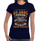 Playera Feliz Cumpleaños Años Genuino Y Autentico Algodón Premium #1064