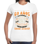 Playera Feliz Cumpleaños Años Genuino Y Autentico Algodón Premium #1064
