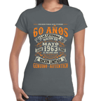 Playera Feliz Cumpleaños Años Genuino Y Autentico Algodón Premium #1064