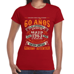Playera Feliz Cumpleaños Años Genuino Y Autentico Algodón Premium #1064