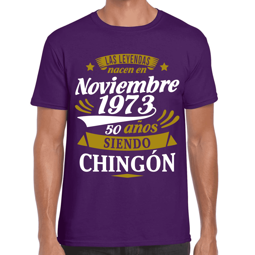Playera Feliz Cumpleaños Años La Leyendas Nacen Algodón Premium #1065