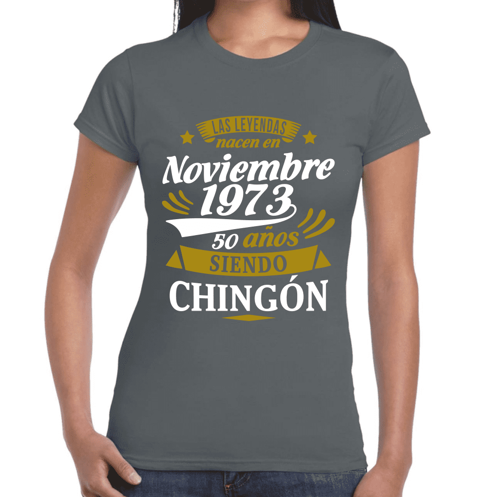 Playera Feliz Cumpleaños Años La Leyendas Nacen Algodón Premium #1065
