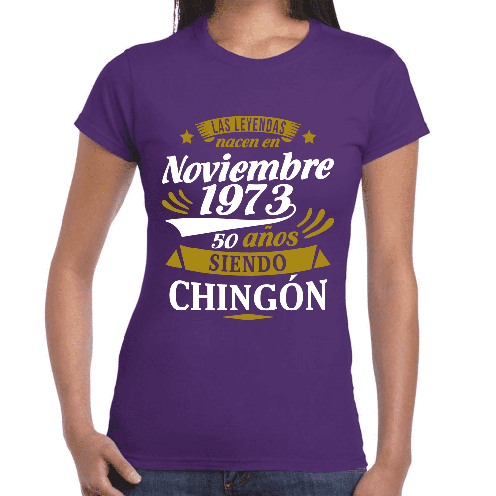 Playera Feliz Cumpleaños Años La Leyendas Nacen Algodón Premium #1065