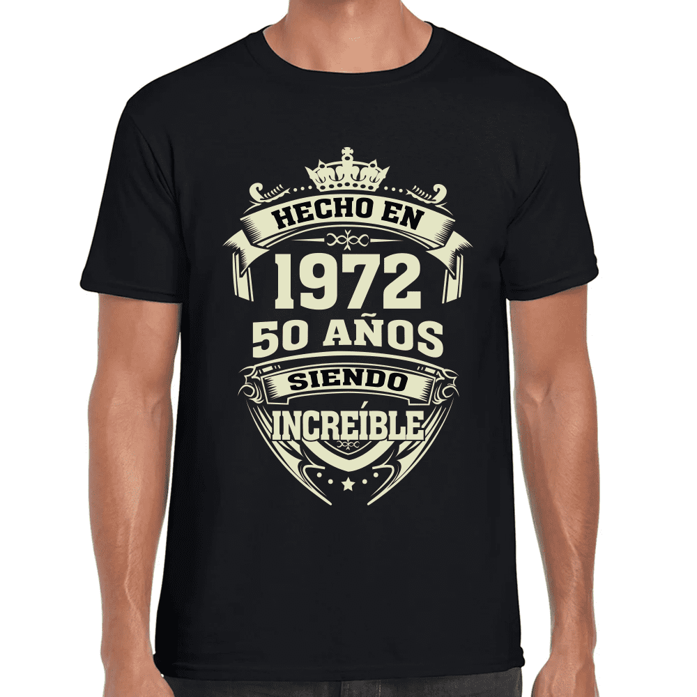 Playera Feliz Cumpleaños Años Siendo Increíble Algodón Premium #1066 Imagen principal del producto