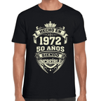 Playera Feliz Cumpleaños Años Siendo Increíble Algodón Premium #1066