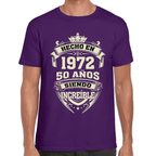 Playera Feliz Cumpleaños Años Siendo Increíble Algodón Premium #1066