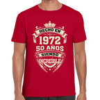 Playera Feliz Cumpleaños Años Siendo Increíble Algodón Premium #1066