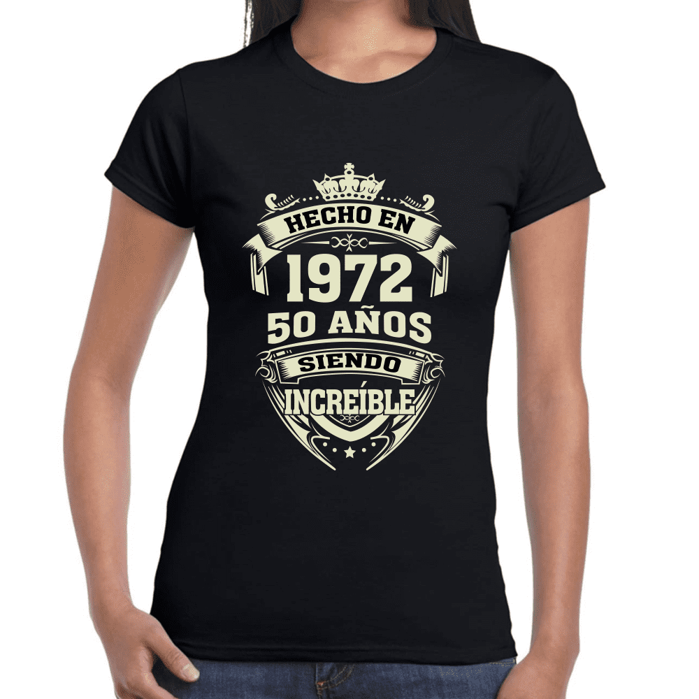 Playera Feliz Cumpleaños Años Siendo Increíble Algodón Premium #1066 Imagen secundaria del producto