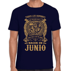Playera Feliz Cumpleaños Años Los Mejores Nacen En Algodón Premium #1068