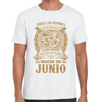 Playera Feliz Cumpleaños Años Los Mejores Nacen En Algodón Premium #1068