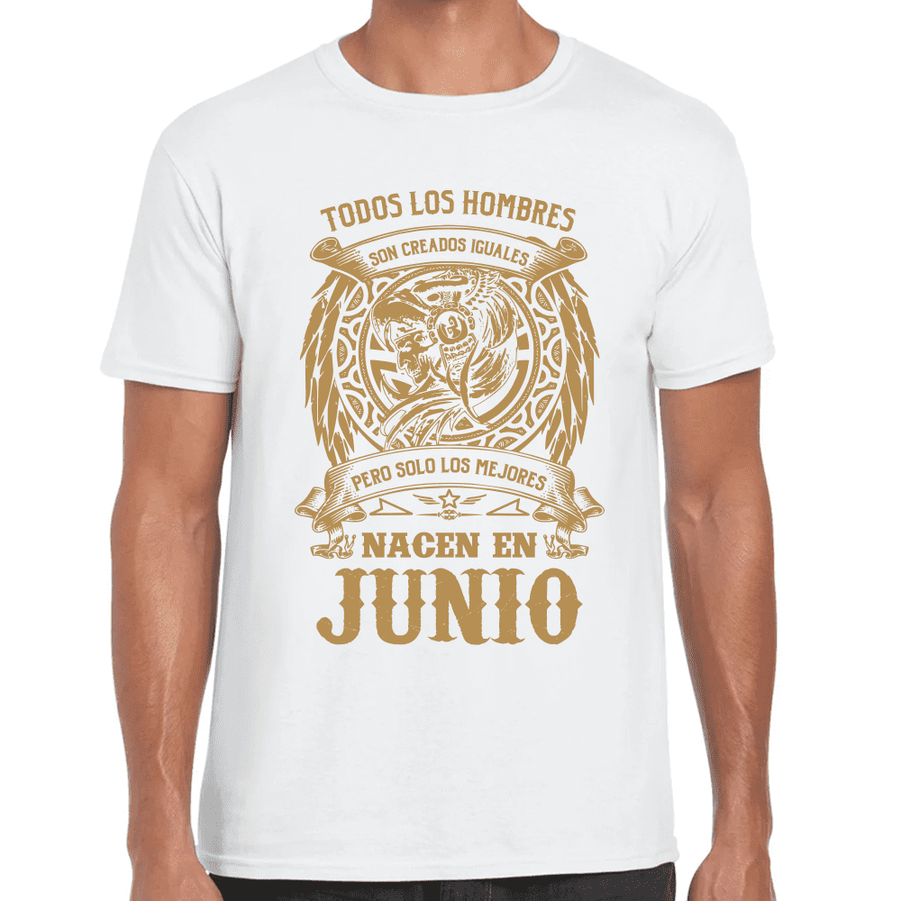 Playera Feliz Cumpleaños Años Los Mejores Nacen En Algodón Premium #1068