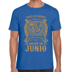 Playera Feliz Cumpleaños Años Los Mejores Nacen En Algodón Premium #1068