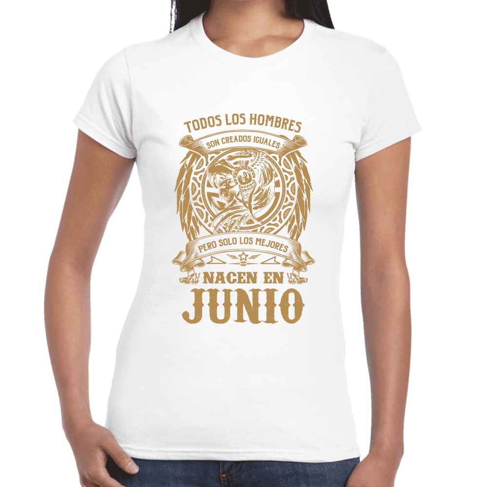 Playera Feliz Cumpleaños Años Los Mejores Nacen En Algodón Premium #1068