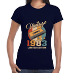 Playera Feliz Cumpleaños Años Vintage Algodón Premium #1069