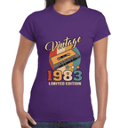 Playera Feliz Cumpleaños Años Vintage Algodón Premium #1069