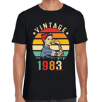 Playera Feliz Cumpleaños Años Vintage Algodón Premium #1070