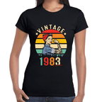 Playera Feliz Cumpleaños Años Vintage Algodón Premium #1070